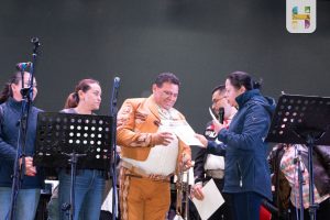 Jeovana Alcántar, asistió al XII Festival Nacional del Mariachi que se llevó a cabo con gran éxito en el Jardín Municipal.