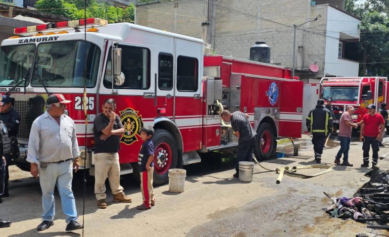 Devastador Incendio Calcinó Vivienda Cerca de las Vías en Zitácuaro: Pérdida Total