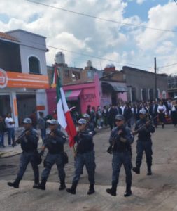 Seguridad Pública de Irimbo reporta saldo blanco en desfile de Independencia.