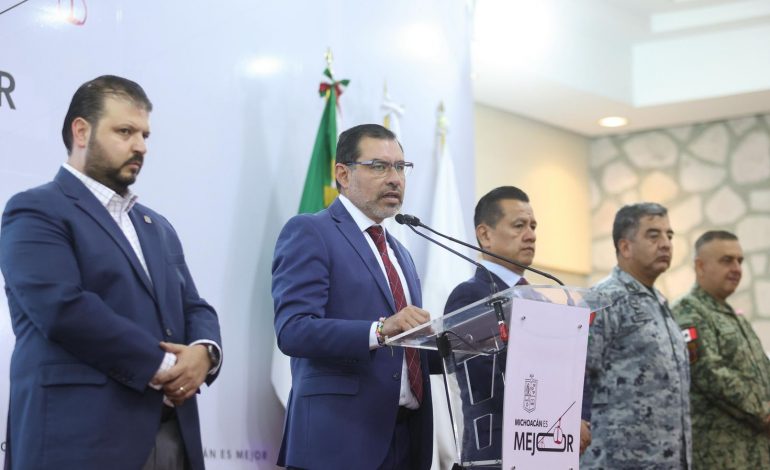 Michoacán con tendencia a la baja en homicidio doloso en los últimos 9 meses: SSP