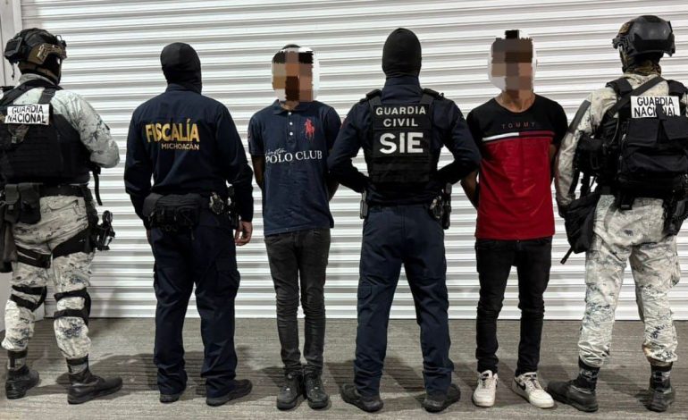 Detenidos con armas 2 generadores de violencia en Buenavista: SSP