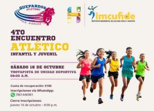 Concluyen inscripciones para el IV Encuentro Atlético infantil y juvenil de pista y campo