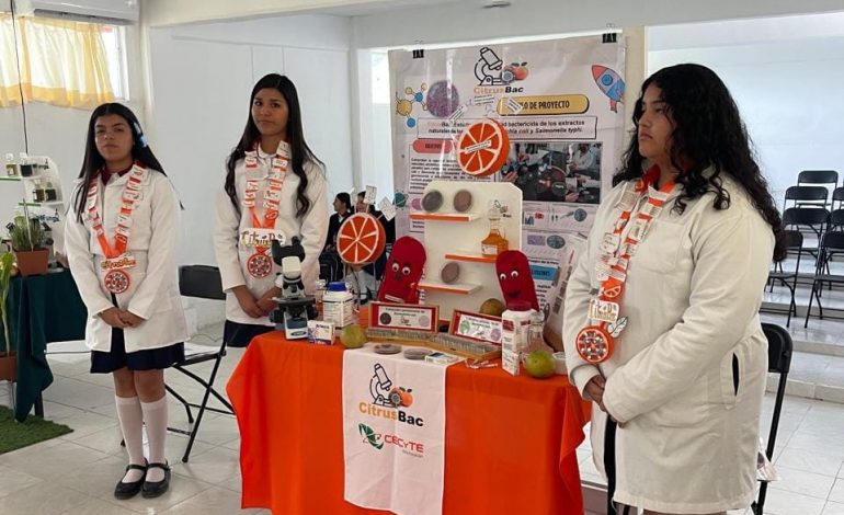Alumnas de Cecytem Penjamillo muestran talento en Expo Ideas Michoacán 2025