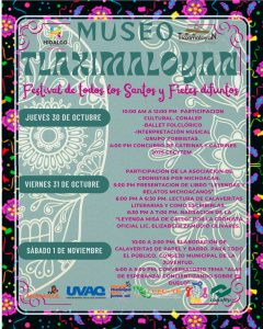 MUSEO TLAXIMALOYAN CELEBRA DÍA DE MUERTOS CON FESTIVAL CULTURAL