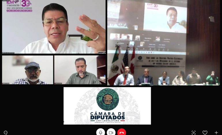 Foro federal en el Congreso de la Unión destaca necesidad de una reforma electoral con visión binacional: IEM