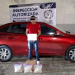 FGR DETIENE A UNA PERSONA EN POSESIÓN DE 30 KILOS DE METANFETAMINA EN LA AUTOPISTA DE OCCIDENTE