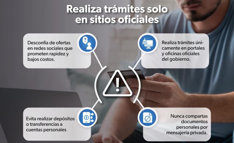 SSP llama a no realizar trámites de placas y licencias a través de redes sociales