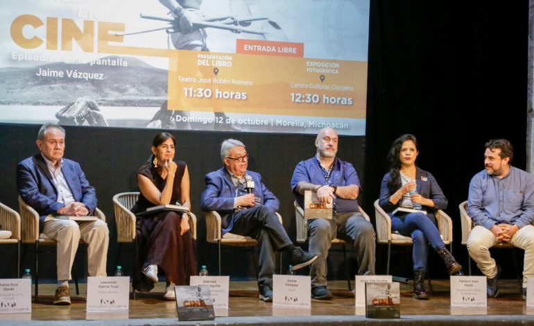 Cuarta República presenta el libro «Michoacán en el cine» en el FICM: Gabriela Molina
