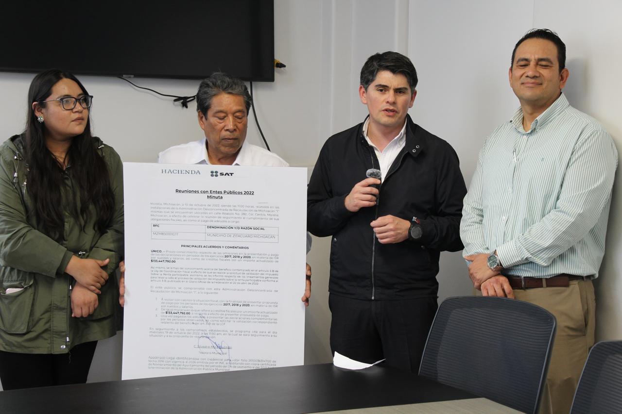 Toño Ixtláhuac paga 80 millones de pesos al SAT por deuda heredada de los años 2017, 2018, 2019, 2020 y 2021