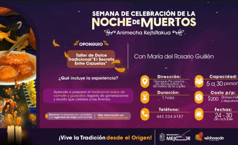 Aprende las recetas de los dulces ancestrales de la Noche de Muertos: Sectur