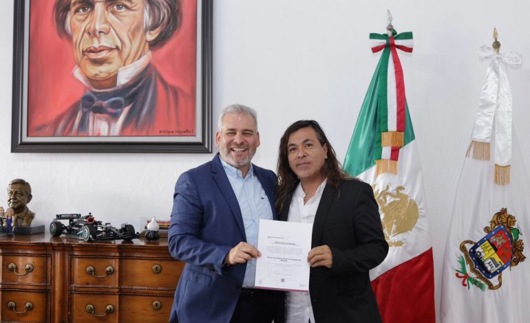 Nombra Bedolla a Sergio Pimentel como nuevo rector de la UTM