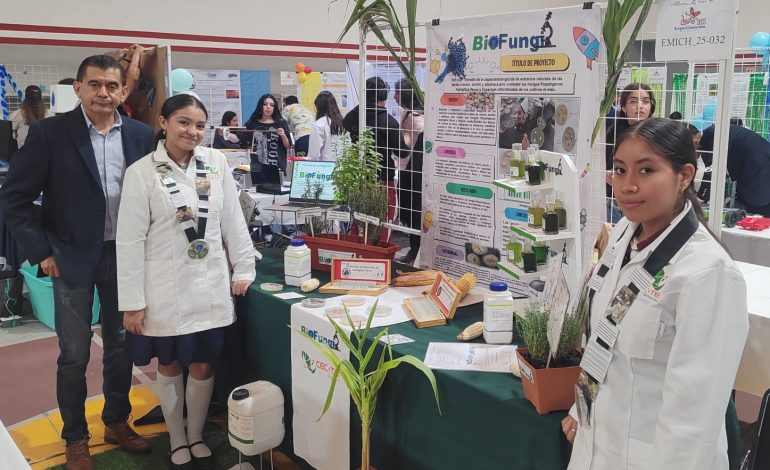 Estudiantes del Cecytem presentan 14 proyectos en ExpoCiencias Michoacán 2025