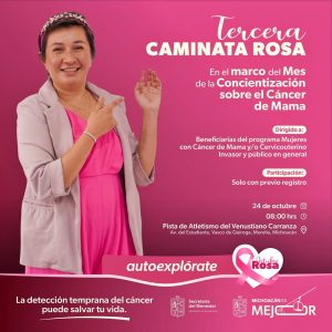 Convoca Sedebi a la tercera edición de la Caminata Rosa