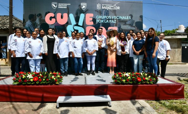 Con talleres productivos, Secretariado Ejecutivo impulsa comunidades más unidas y seguras