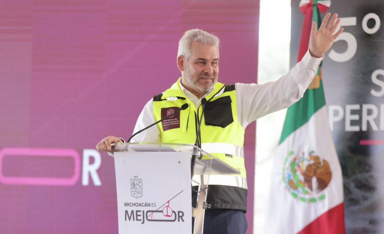 Construcción de segmentos 4 y 5 del segundo anillo periférico de Morelia, beneficia a más de 22 colonias: Bedolla