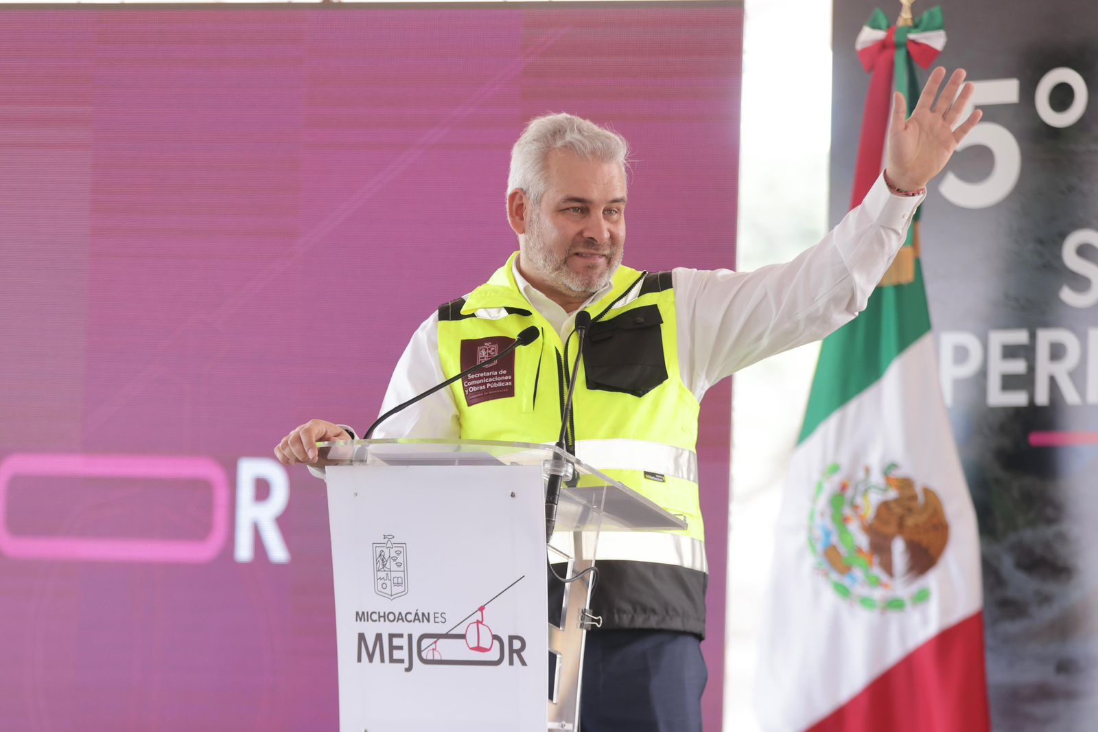 Construcción de segmentos 4 y 5 del segundo anillo periférico de Morelia, beneficia a más de 22 colonias: Bedolla