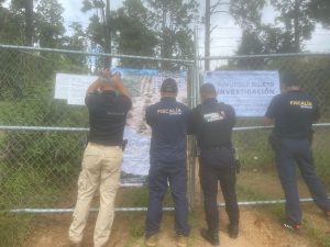 Cumplimenta FGE cateo en predio relacionado con delito ambiental en Tacámbaro