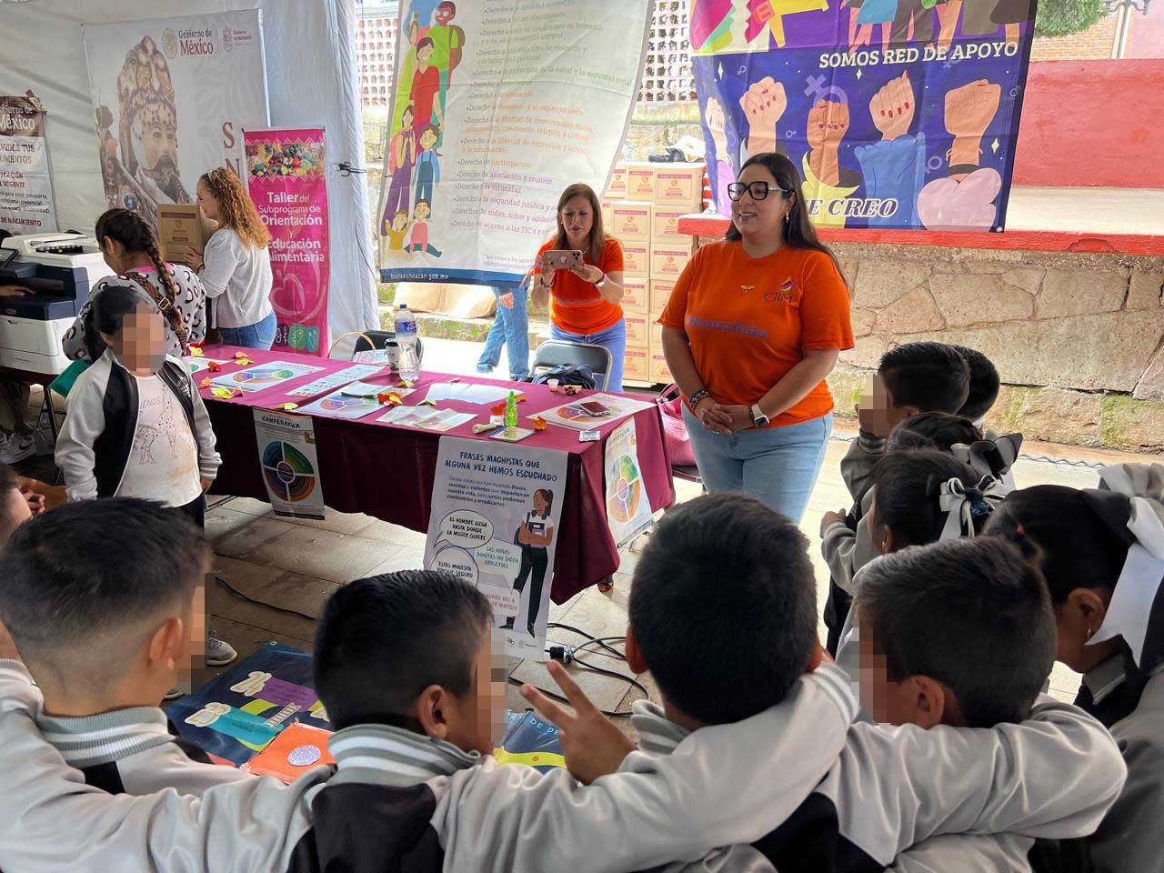 FGE, presente en la “Feria de Paz, Plan de Justicia del Pueblo Purépecha” llevada a acabo en Tangamandapio