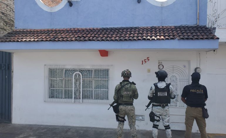 En cateo realizado en Morelia, FGE aseguró 750 dosis de metanfetamina y detuvo a una persona