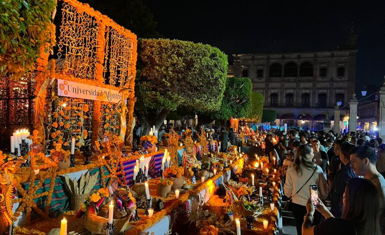 Gran afluencia turística en Morelia, previo a la celebración de Día de Muertos