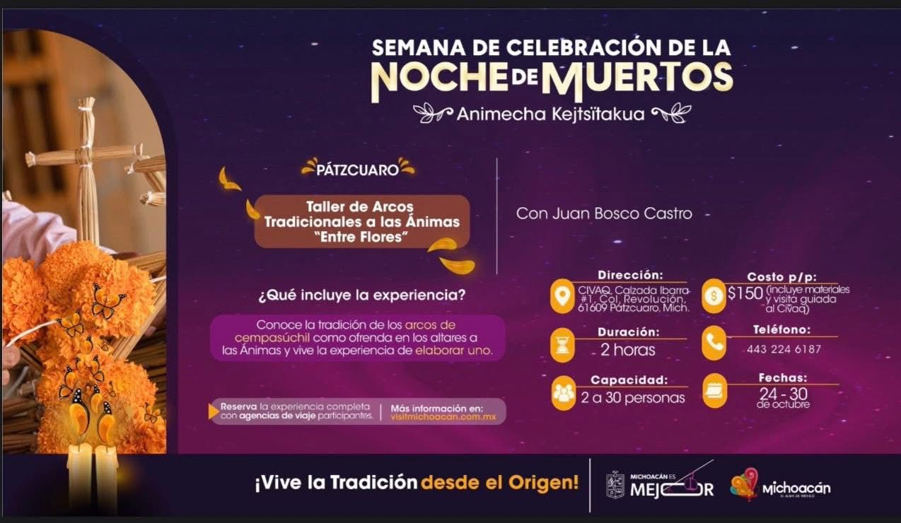 Aprende el arte de crear arcos tradicionales para tu altar de Noche de Muertos: Sectur
