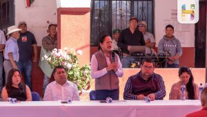Jeovana Alcántar, asistió a la Asamblea General de Vecinos de San Bartolo donde se nombro a la nueva Mesa Directiva de Agua Potable.