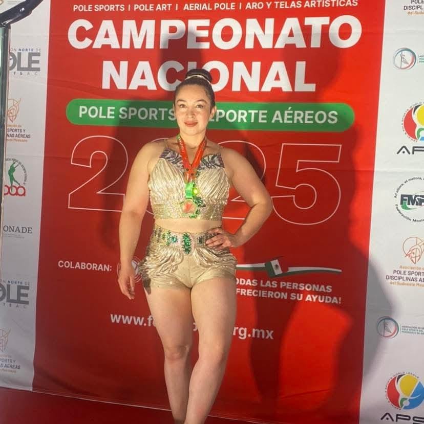 Gabriela García representará a México en el Campeonato Mundial de Pole Sports y Deportes Aéreos en San José, Costa Rica