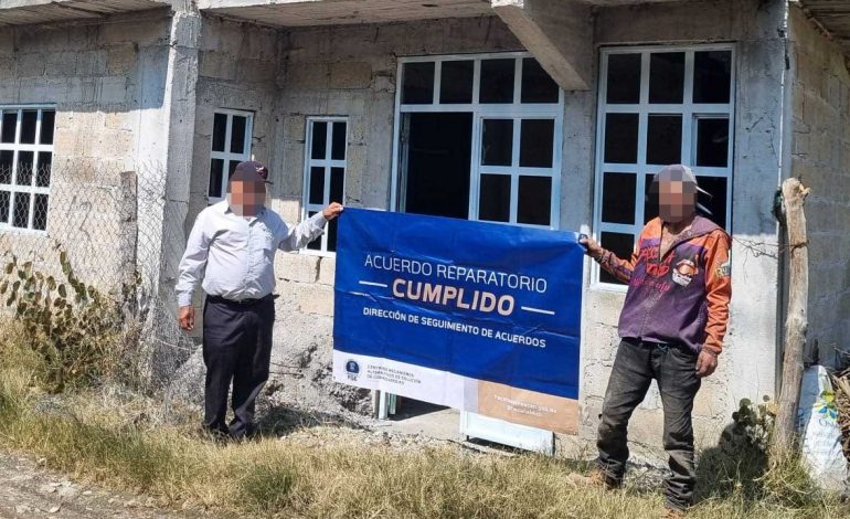 En Zitácuaro, CMASC logra acuerdo reparatorio y devuelve inmueble a su propietario