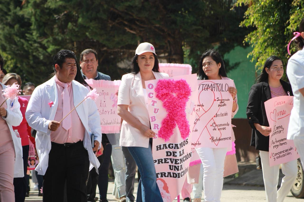 Ayuntamiento de Irimbo y Personal de Salud Refuerzan la Detección Temprana con Charla y Emotiva Caminata.