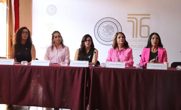 Se suma Congreso del Estado a jornadas para la lucha contra el cáncer de mama; realizan curso-taller de autoexploración