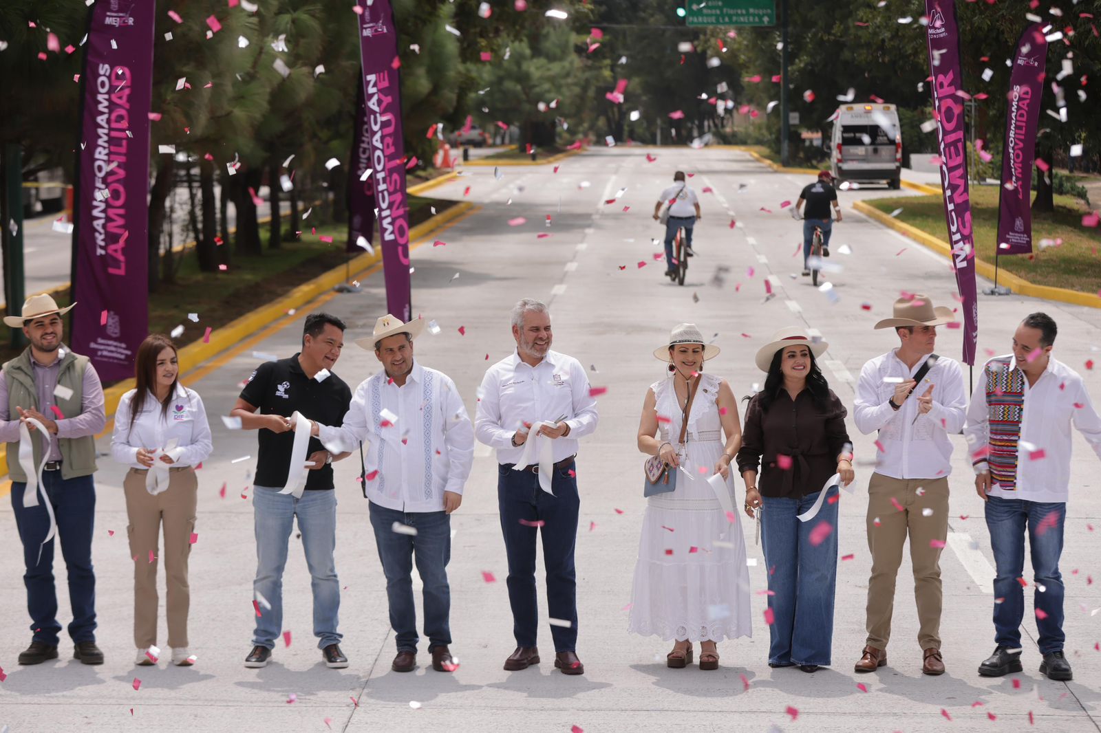 Gladyz Butanda amplía red ciclista en Uruapan.