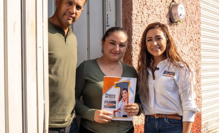 Grecia Aguilar presenta avances legislativos en el distrito de Zitácuaro.