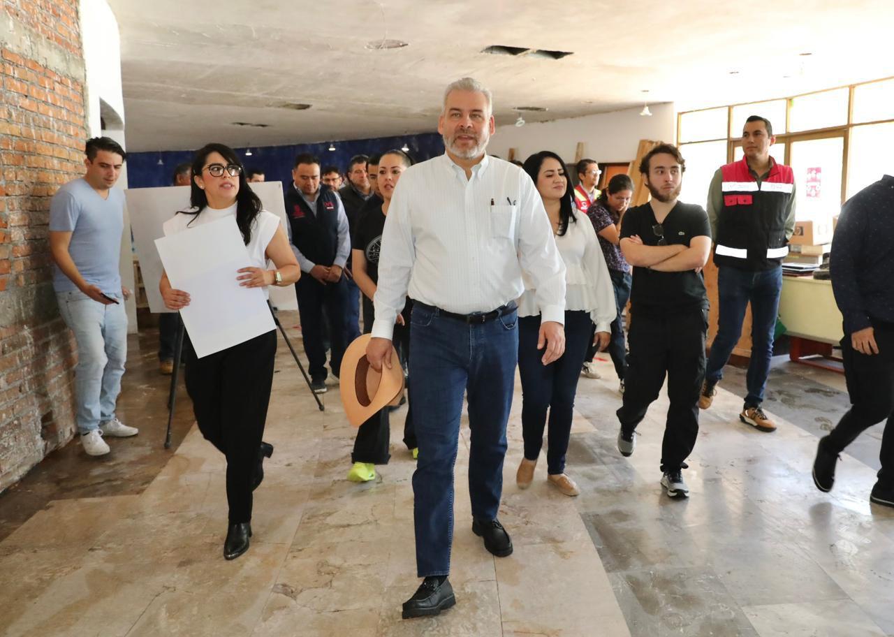 Supervisa Bedolla avances de la modernización del Planetario de Morelia
