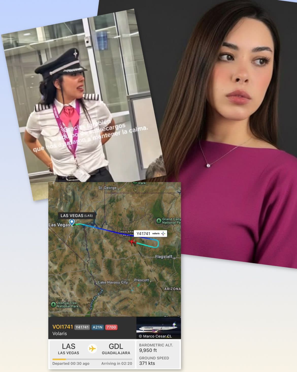 Piloto Michoacana salva a pasajeros en vuelo de Las Vegas – Guadalajara.