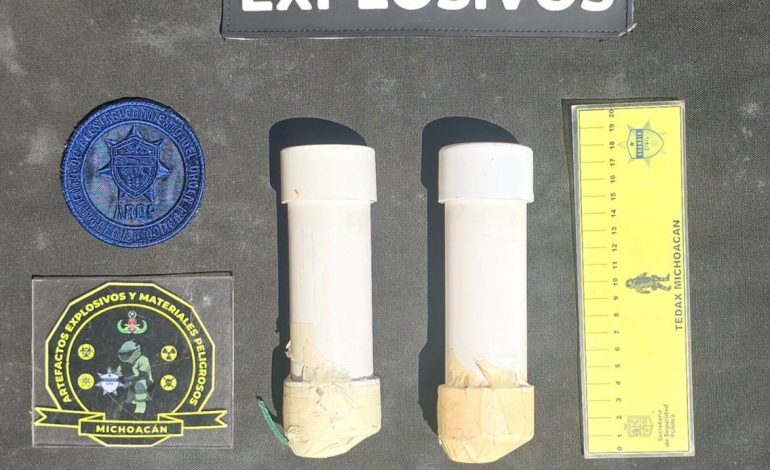 Guardia Civil desactiva 2 explosivos improvisados en manifestación de normalistas.