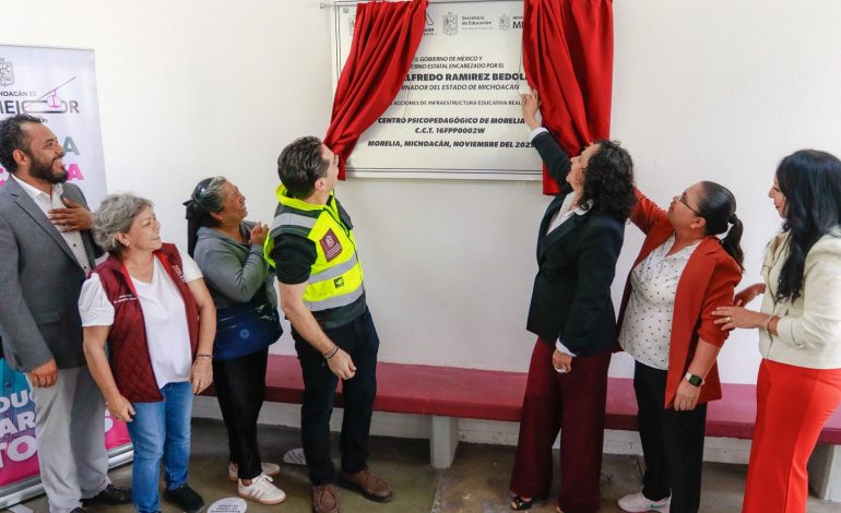 SCOP y SEE inauguran obras en Centro de Atención Múltiple de Morelia