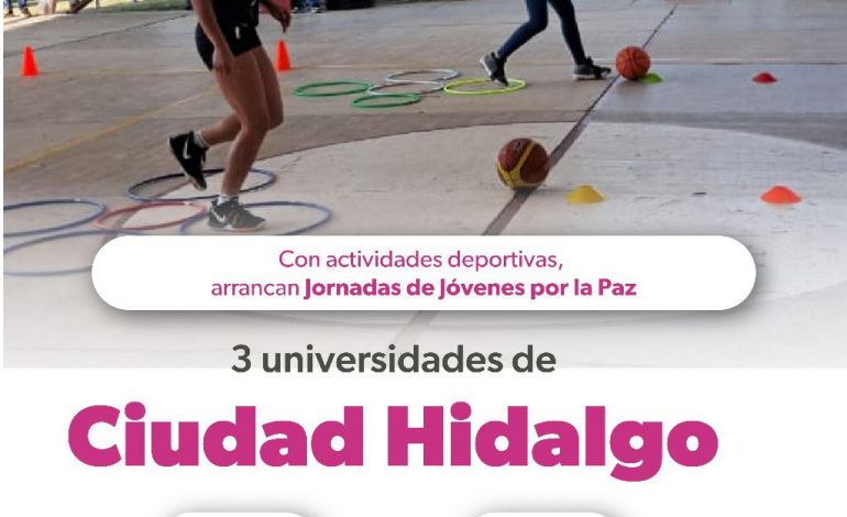 Arrancan Jornadas de Jóvenes por la Paz en Ciudad Hidalgo, dentro del Plan Michoacán