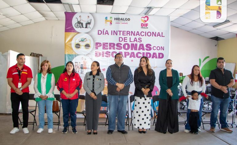 Con la Entrega de Aparatos Funcionales, el Gobierno Municipal de Hidalgo, conmemoró el Día Internacional de las Personas con Discapacidad.