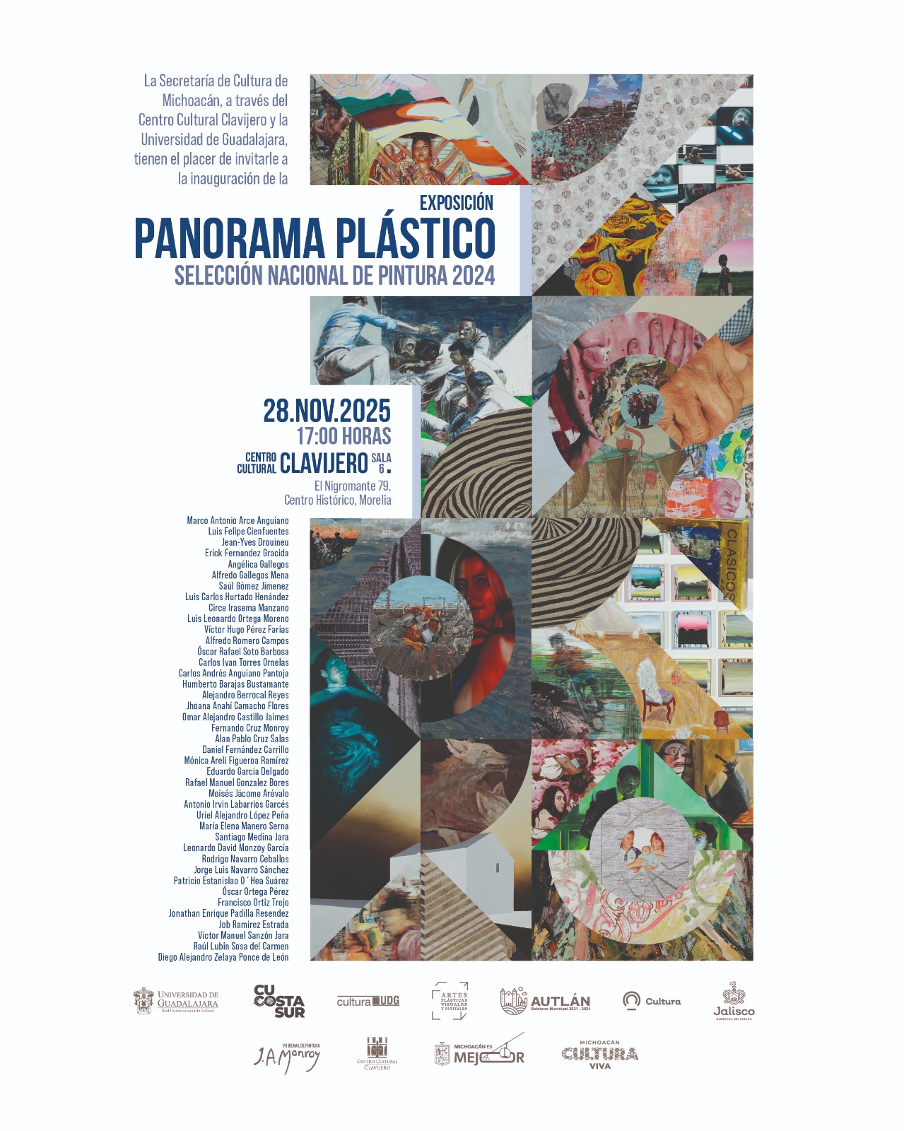 Clavijero recibirá la Bienal Nacional de Pintura Atanasio Monroy: Secum