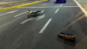 Un motociclista gravemente lesionado tras derrapar en La Piedad