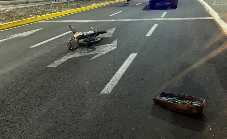 Un motociclista gravemente lesionado tras derrapar en La Piedad
