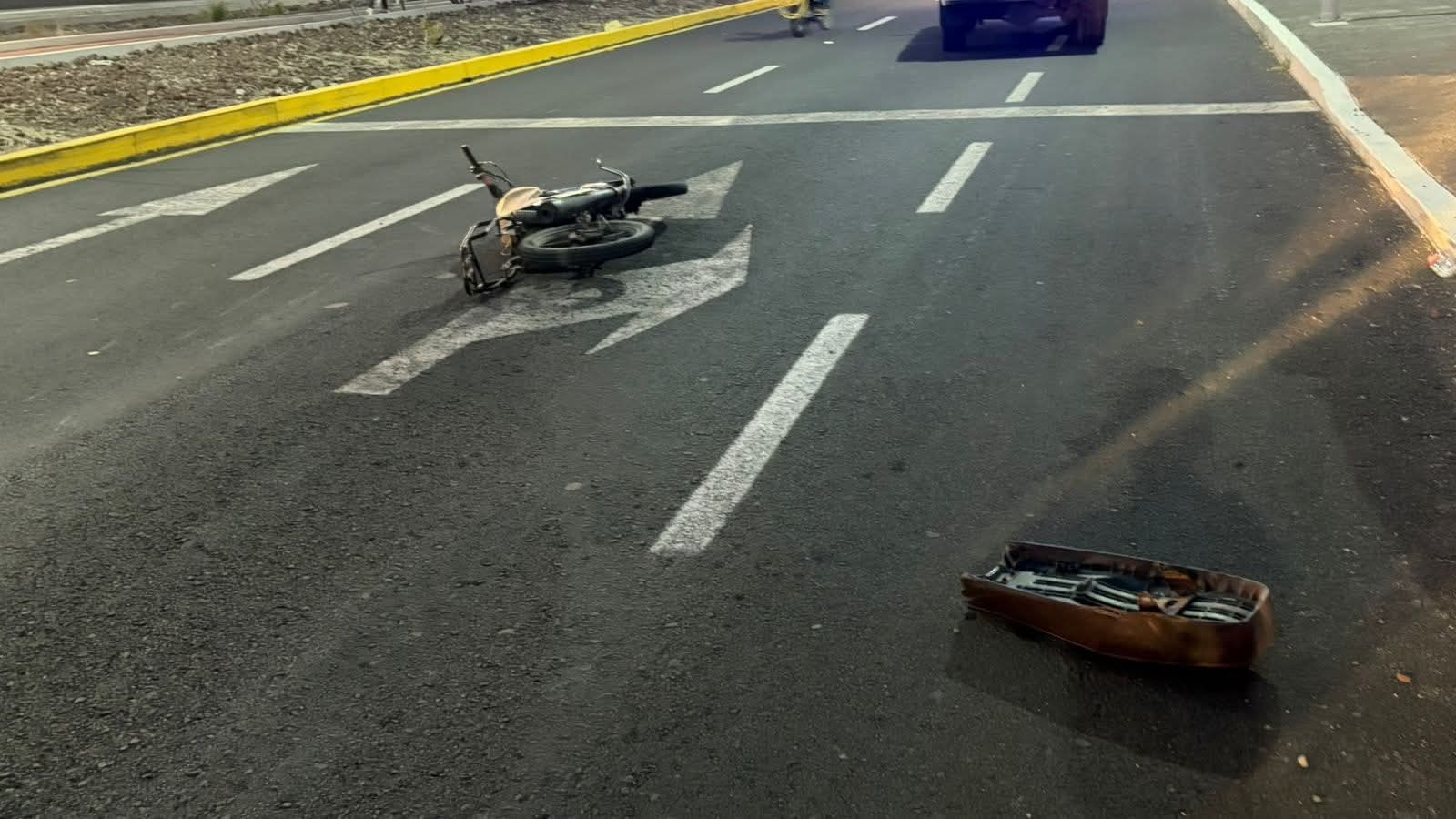 Un motociclista gravemente lesionado tras derrapar en La Piedad