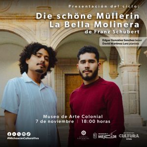 Secum invita al recital “La bella molinera” de Franz Schubert en Museo de Arte Colonial