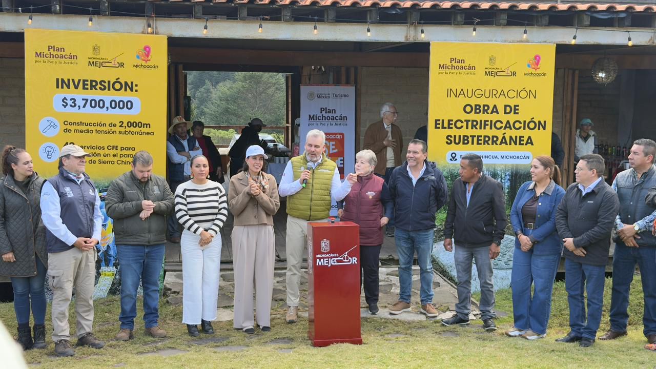 Proyecto de electricidad subterránea en Sierra Chincua ya es una realidad: Sectur