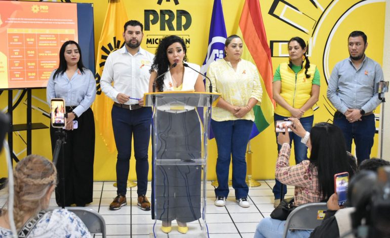 PRD Michoacán impulsa semana de actividades por la eliminación de la violencia contra las mujeres