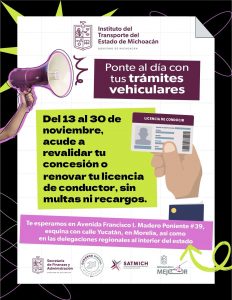 ¿Eres conductor o concesionario de transporte público? ¡Aprovecha y renueva tu licencia o concesión!