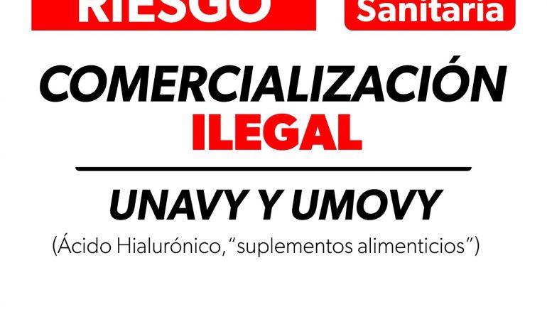 Cofepris emite alerta sanitaria por productos Unavy y Umovy