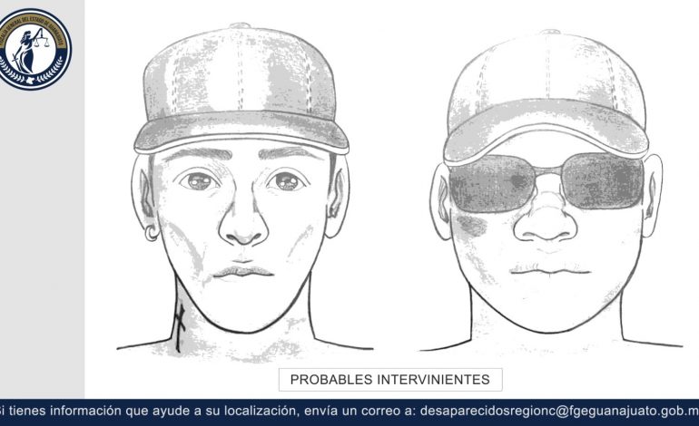 Solicita FGE apoyo ciudadano para identificar a dos hombres buscados por autoridades de Guanajuato