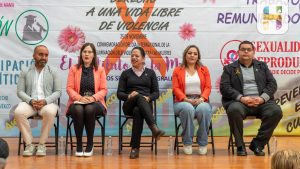 Jeovana Alcántar, encabezó el acto conmemorativo del Día Internacional de la Eliminación de la Violencia Contra las Mujeres.