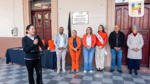 Jeovana Alcántar, , llevó a cabo la Develación de la Placa Punto Naranja e Instalación de Buzones Naranja.